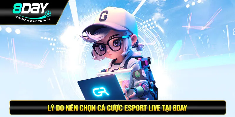 Lý do nên chọn cá cược esport live tại 8DAY