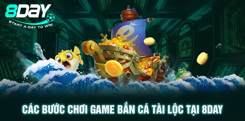 Các bước chơi game bắn cá tài lộc tại 8DAY